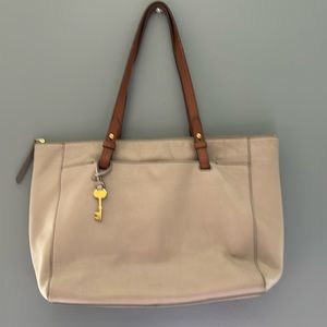 Fossil Taupe laptop bag